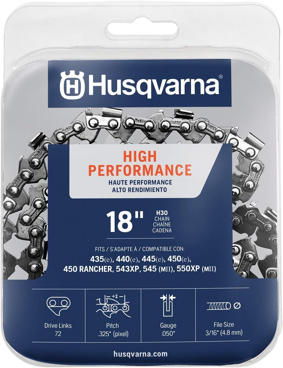 Husqvarna Chainsaw Chain 18-Inch .050 Gauge .325 Pitch 531300439