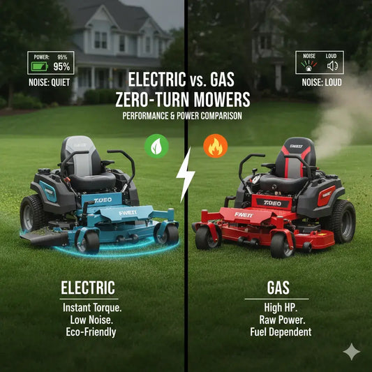 Electric vs. Gas Zero-Turn Mowers — Performance and Power Comparison