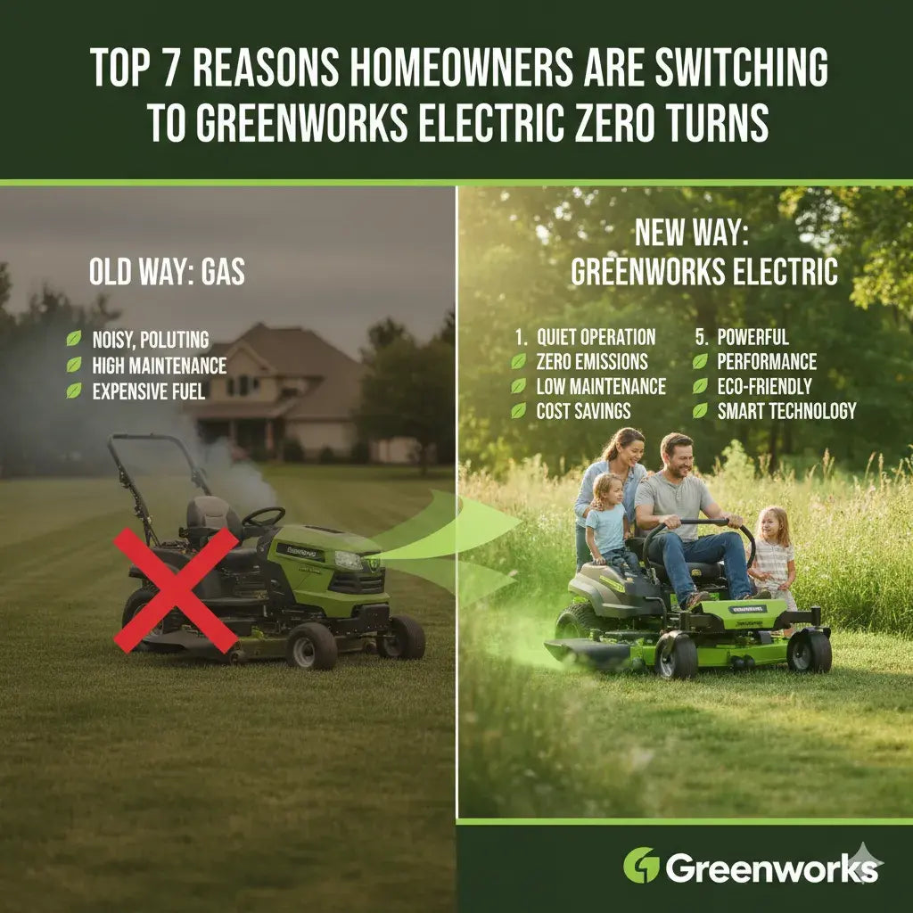 greenworks electric zero turn mowers 