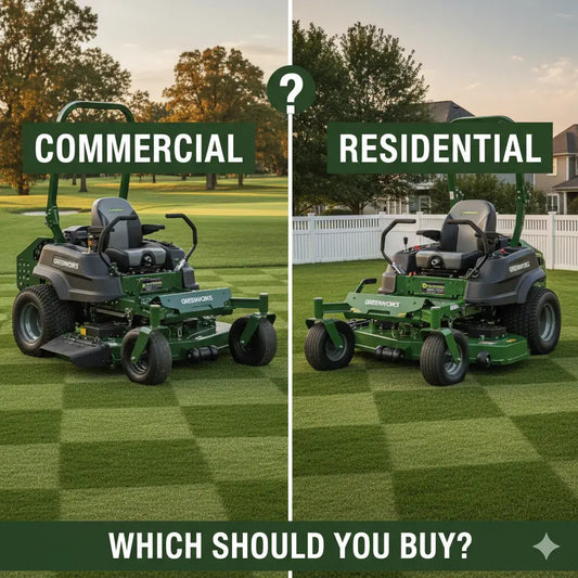 Greenworks Commercial vs Residential Zero Turn Mowers