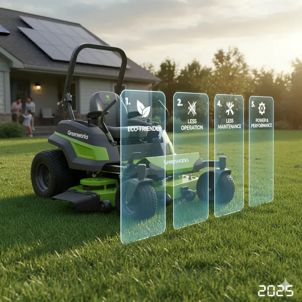 Top 5 Reasons to Switch from Gas to a Greenworks Zero Turn Mower in 2025