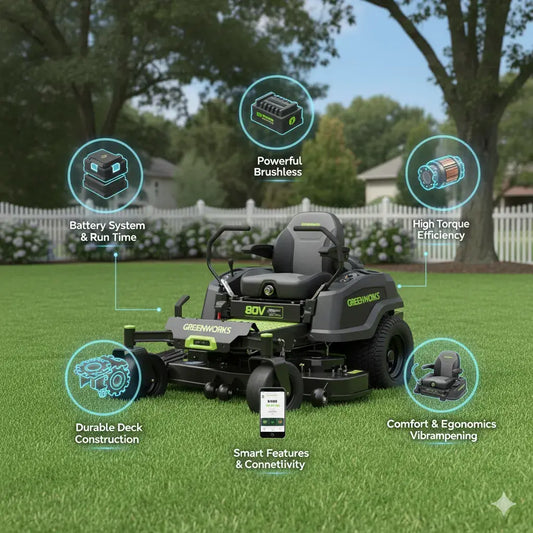 5 Features to Look for in a Quality Greenworks Zero Turn Mower