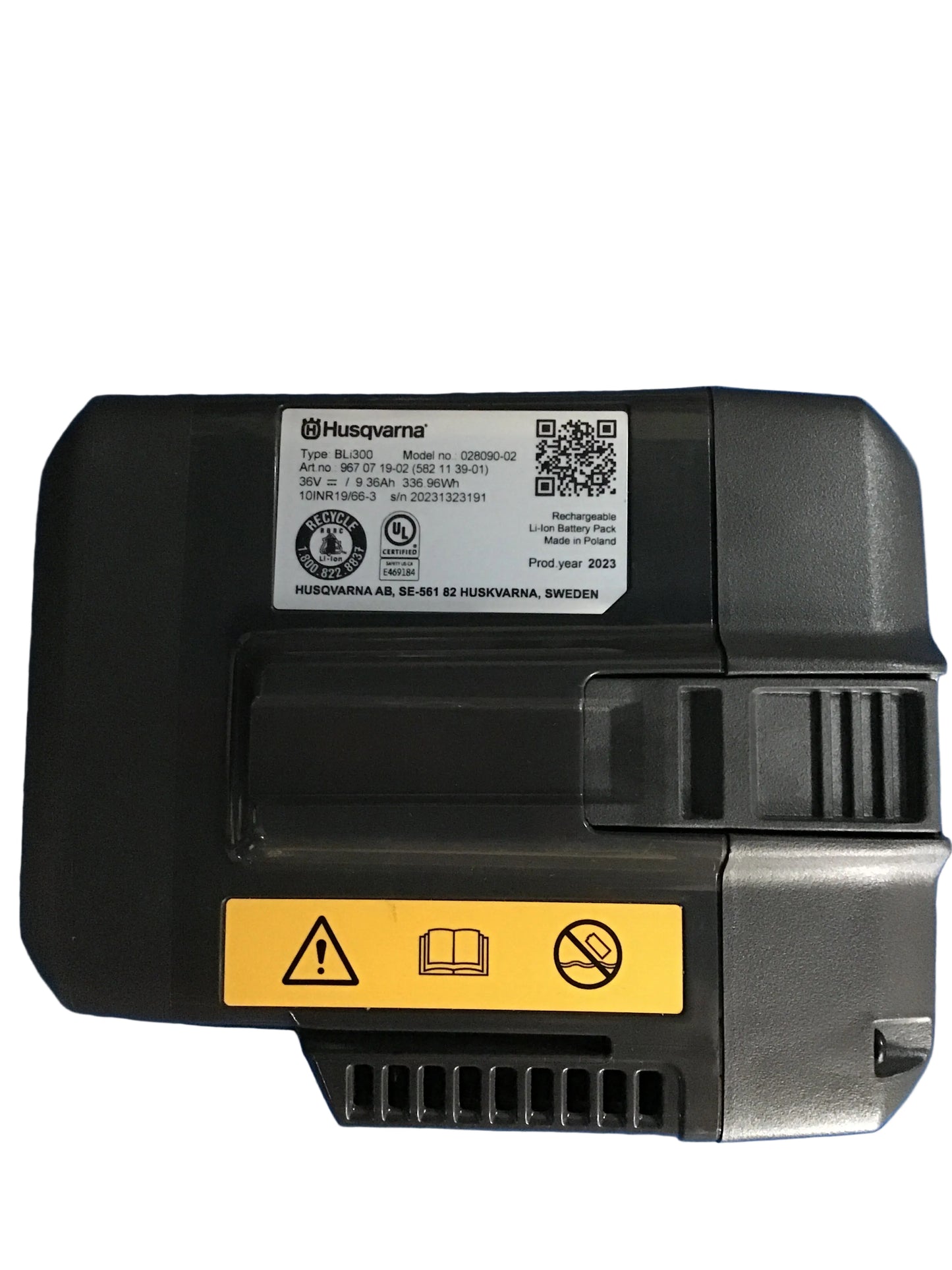 Husqvarna BLi300 36V 9.4Ah Battery 967071902 | 324Wh BLi-X | New