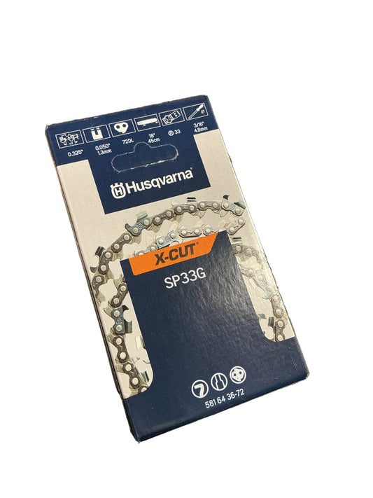 Husqvarna X-Cut SP33G 18" Chain Loop 581643672 | .325" Pixel .050" 72DL