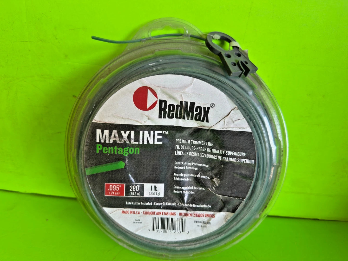 Husqvarna Maxline Pentagon Trimmer Line 587884210 | .095" 1lb | New