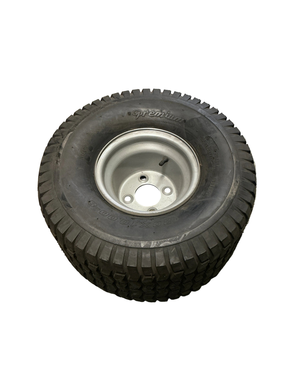 Husqvarna/Dixon OEM Tire/Wheel Asm 20x10-8 Silver 539131996
