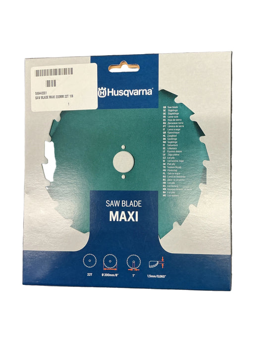 Husqvarna Maxi S 8" 200mm Saw Blade 599443301 | 1" Arbor | New