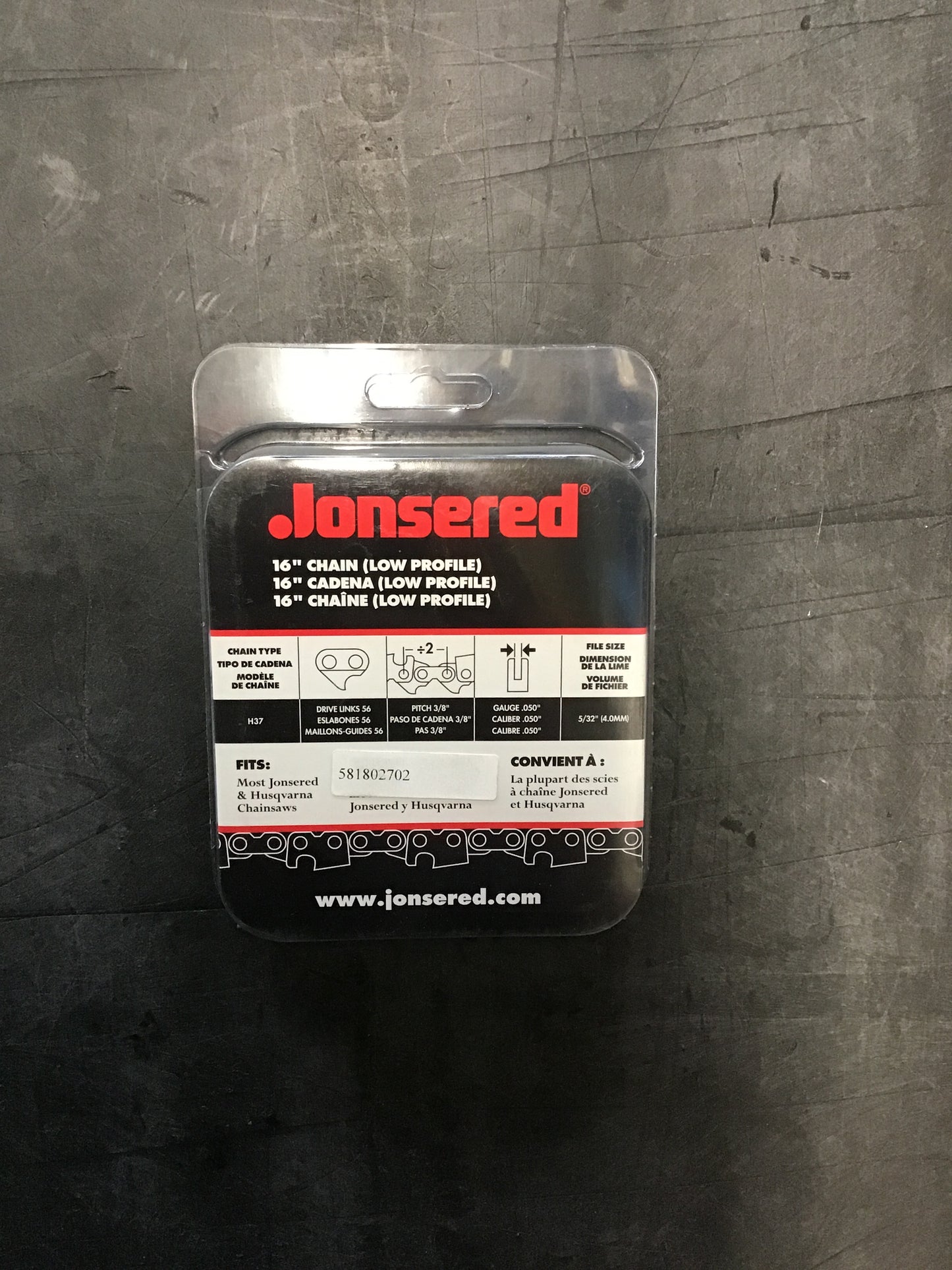 16IN CHN-3/8", .050, 56DL