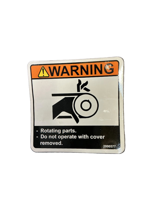Classen OEM Label Warning 2000577 | New